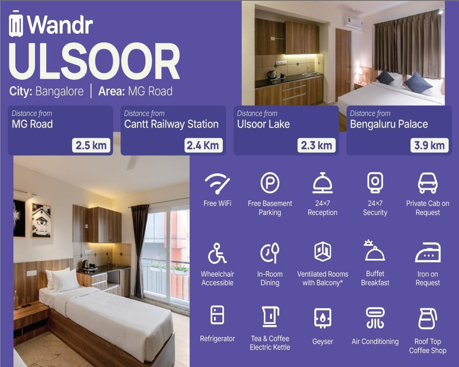 Wandr Hotel- Near Mg Road Бангалор Экстерьер фото